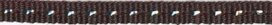 Bruin band met zilverdraad 7 mm (ca. 25 m) Bruin band met zilverdraad 7 mm (ca. 25 m)