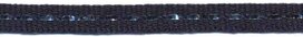 Donker blauw band met zilverdraad 7 mm (ca. 25 m) Donker blauw band met zilverdraad 7 mm (ca. 25 m)