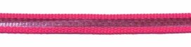 Fuchsia-zilver grosgrain/ribsband 7 mm (ca. 25 m) Fuchsia-zilver grosgrain/ribsband 7 mm (ca. 25 m)