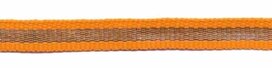 Oranje-zilver grosgrain/ribsband 7 mm (ca. 25 m) Oranje-zilver grosgrain/ribsband 7 mm (ca. 25 m)