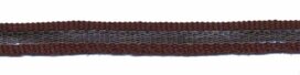 Bruin-zilver grosgrain/ribsband 7 mm (ca. 25 m) Bruin-zilver grosgrain/ribsband 7 mm (ca. 25 m)