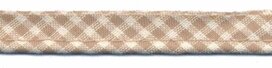 Zand-wit geruit piping-/paspelband STANDAARD - 2 mm koord (ca. 10 meter) Zand-wit geruit piping-/paspelband STANDAARD - 2 mm koord (ca. 10 meter)