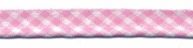 Roze-wit geruit piping-/paspelband STANDAARD - 2 mm koord (ca. 10 meter) Roze-wit geruit piping-/paspelband STANDAARD - 2 mm koord (ca. 10 meter)