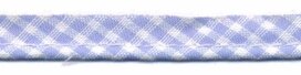 Licht blauw-wit geruit piping-/paspelband STANDAARD - 2 mm koord (ca. 10 meter) Licht blauw-wit geruit piping-/paspelband STANDAARD - 2 mm koord (ca. 10 meter)
