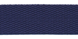 Tassenband 25 mm donker blauw COTTON-LOOK (ca. 25 m) Tassenband 25 mm donker blauw COTTON-LOOK (ca. 25 m)