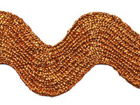 Oranje lurex zig-zag band 25 mm (ca. 16 meter) Oranje lurex zig-zag band 25 mm (ca. 16 meter)