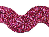 Fuchsia lurex zig-zag band 25 mm (ca. 16 meter) Fuchsia lurex zig-zag band 25 mm (ca. 16 meter)