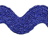 Kobalt blauw lurex zig-zag band 25 mm (ca. 16 meter) Kobalt blauw lurex zig-zag band 25 mm (ca. 16 meter)