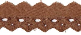 Broderie bruin 25 mm (ca. 13,5 m) Broderie bruin 25 mm (ca. 13,5 m)