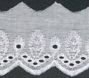 Broderie wit 50 mm (ca. 13,5 m) Broderie wit 50 mm (ca. 13,5 m)