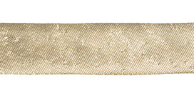 Goudkleurig gevouwen biaisband 13 mm (ca. 10 meter) Goudkleurig gevouwen biaisband 13 mm (ca. 10 meter)