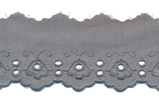 Broderie grijs 100% KATOEN 50 mm #1303 (ca. 13,5 m) Broderie grijs 100% KATOEN 50 mm #1303 (ca. 13,5 m)