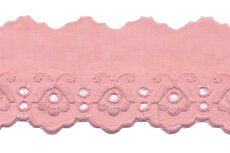 Broderie oud roze 100% KATOEN 50 mm #1303 (ca. 13,5 m) Broderie oud roze 100% KATOEN 50 mm #1303 (ca. 13,5 m)