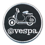 Patch VESPA rond zwart/wit (5 stuks) Patch VESPA rond zwart/wit (5 stuks)