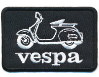 Patch VESPA rechthoek zwart/wit (5 stuks) Patch VESPA rechthoek zwart/wit (5 stuks)