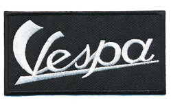 Patch 'Vespa' zwart/wit (5 stuks) Patch 'Vespa' zwart/wit (5 stuks)