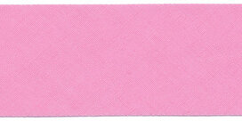 Roze (#25) ongevouwen biaisband 30 mm (ca. 10 meter) Roze (#25) ongevouwen biaisband 30 mm (ca. 10 meter)