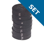 SET Maatlabels zwart - XS t/m 3XL (7 x 300 stuks) SET Maatlabels zwart - XS t/m 3XL (7 x 300 stuks)