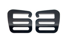 G-hook mat zwart aluminium 25 mm (1, 10, 50, 100, ... sets) G-hook mat zwart aluminium 25 mm (1, 10, 50, 100, ... sets)