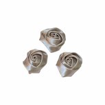 Roos satijn grijs 22 mm (25 stuks) Roos satijn grijs 22 mm (25 stuks)