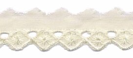 Broderie creme 25 mm (ca. 13,5 m) Broderie creme 25 mm (ca. 13,5 m)