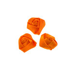 Roos satijn oranje 22 mm (25 stuks) Roos satijn oranje 22 mm (25 stuks)