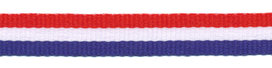 Rood-wit-blauw 'Nederlandse vlag' grosgrain/ribsband 10 mm (ca. 100 m) Rood-wit-blauw 'Nederlandse vlag' grosgrain/ribsband 10 mm (ca. 100 m)