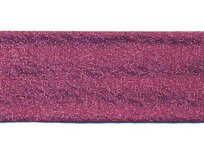 Fuchsia gevouwen lurex biaisband 30 mm (ca. 25 meter) Fuchsia gevouwen lurex biaisband 30 mm (ca. 25 meter)