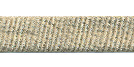 Goud gevouwen lurex biaisband 18 mm (ca. 25 meter) Goud gevouwen lurex biaisband 18 mm (ca. 25 meter)