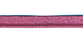Fuchsia lurex piping-/paspelband met 2 mm koordje (ca. 25 meter) Fuchsia lurex piping-/paspelband met 2 mm koordje (ca. 25 meter)