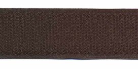 Klittenband 25 mm donker bruin (set haak en lus van ca. 25 m) Klittenband 25 mm donker bruin (set haak en lus van ca. 25 m)