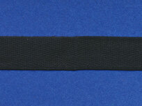 Katoenen keperband zwart 15 mm (ca. 50 m) Katoenen keperband zwart 15 mm (ca. 50 m)