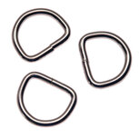 Metalen D-ring zilverkleurig gelast 25x4,5 mm (1 stuk) Metalen D-ring zilverkleurig gelast 25x4,5 mm (1 stuk)