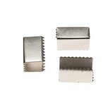 Metalen veter-/koordklem 15x7 mm (ca. 100 stuks) Metalen veter-/koordklem 15x7 mm (ca. 100 stuks)