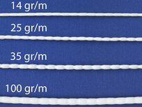 Loodveter wit 50 gram/meter (50 meter) Loodveter wit 50 gram/meter (50 meter)