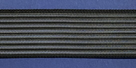 Rimpelelastiek / gaaselastiek 30 mm transparant/zwart (25 m) Rimpelelastiek / gaaselastiek 30 mm transparant/zwart (25 m)