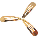Klik-klak haarknipje goudkleurig 4,8 cm (ca. 100 stuks) Klik-klak haarknipje goudkleurig 4,8 cm (ca. 100 stuks)