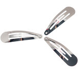 Klik-klak haarknipje zilverkleurig 4,8 cm (ca. 100 stuks) Klik-klak haarknipje zilverkleurig 4,8 cm (ca. 100 stuks)