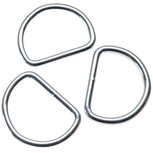 Metalen D-ring zilverkleurig gelast ZWAAR 50 x 6,5 mm (1 stuk) Metalen D-ring zilverkleurig gelast ZWAAR 50 x 6,5 mm (1 stuk)