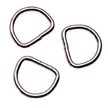 Metalen D-ring zilverkleurig gelast ZWAAR 25 x 4,5 mm (1 stuk) Metalen D-ring zilverkleurig gelast ZWAAR 25 x 4,5 mm (1 stuk)