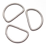 Metalen D-ring zilverkleurig gelast 40 x 4,0 mm (1 stuk) Metalen D-ring zilverkleurig gelast 40 x 4,0 mm (1 stuk)