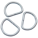 Metalen D-ring zilverkleurig gelast ZWAAR 35 x 5,0 mm (1 stuk) Metalen D-ring zilverkleurig gelast ZWAAR 35 x 5,0 mm (1 stuk)