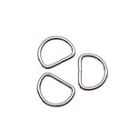 Metalen D-ring zilverkleurig gelast 16 x 2,6 mm (1 stuk) Metalen D-ring zilverkleurig gelast 16 x 2,6 mm (1 stuk)