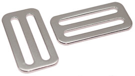Metalen schuifgesp zilverkleurig ZWAAR 50 x 3,0 mm (1 stuk) Metalen schuifgesp zilverkleurig ZWAAR 50 x 3,0 mm (1 stuk)