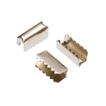 Metalen veter-/koordklem 12x4 mm (ca. 100 stuks) Metalen veter-/koordklem 12x4 mm (ca. 100 stuks)