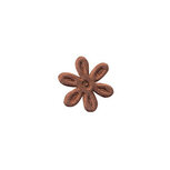 Applicatie bloem bruin satijn effen mini 18 mm (ca. 100 stuks) Applicatie bloem bruin satijn effen mini 18 mm (ca. 100 stuks)