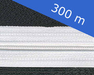 Nylon rits wit #501 maat 3 (ca. 300 m) Nylon rits wit #501 maat 3 (ca. 300 m)
