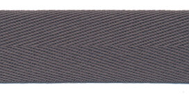 Antraciet keperband 25 mm (ca. 45 m) Antraciet keperband 25 mm (ca. 45 m)
