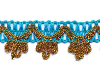 Sierband blauw met goud ca. 27 mm (ca. 5 meter) Sierband blauw met goud ca. 27 mm (ca. 5 meter)