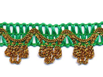 Sierband groen met goud ca. 27 mm (ca. 5 meter) Sierband groen met goud ca. 27 mm (ca. 5 meter)
